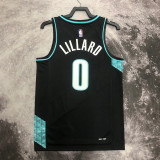 22/23 Trail Blazers LILLARD #0 Black City Edition Top Quality Hot Pressing NBA Jersey