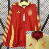 24/25 Spain Red  & Yellow Double Sided Windbreaker (双面风衣)
