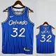 18/19 Magic O'Neill #32 Retro Striped Blue Top Quality Hot Pressing NBA Jersey