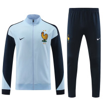 24/25  France Light Blue Color Jacket Tracksuit （浅蓝）