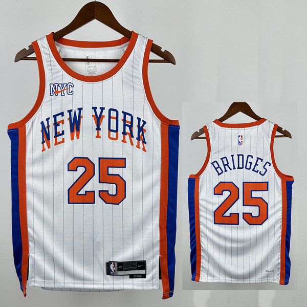 24/25 KNICKS BRIDGES #25 City Edition Top Quality Hot Pressing NBA Jersey