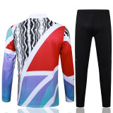 24/25 ARS Red & Blue Jigsaw puzzle Half Pull Tracksuit # B985 (半拉链)# B985