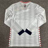 24/25 Bari White Special Edition Long sleeve Fans Soccer Jersey （V领）