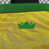 24/25 Brazil Yellow Wavy Pattern Special Edition  Player Version Soccer Jersey