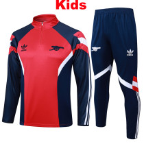 24/25 ARS Red Retro Edition Kids Half Pull Tracksuit # E960 (童装、半拉链)