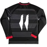 24/25 Palestine Black Grey Arabic Version Long Sleeve Fans Soccer Jersey(背带图）