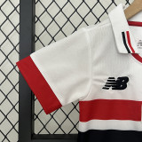 24/25 Sao Paulo Home Kids Soccer Jersey