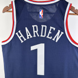24/25 Clippers HARDEN #1 Navy Blue Away Top Quality Hot Pressing NBA Jersey