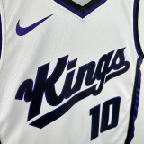 23/24 Kings DeROZAN #10 White Home Top Quality Hot Pressing NBA Jersey