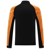24/25 JO Black&Oronge Half Zipper Sportswear # 809黑橙色(半拉链)