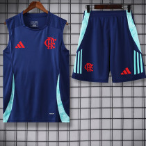 25/26 Flamengo Royal Blue Tank top and shorts suit