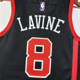 23/24 BULLS LAVINE #8 Black City Edition Top Quality Hot Pressing NBA Jersey