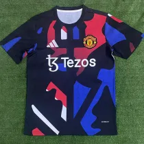 24/25  Man Utd Black Puzzle Training Shirts