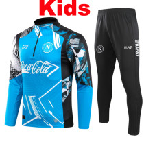 24/25 Napoli Sky Blue  Kids Half Pull Tracksuit  (半拉链)