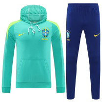 24/25 Brazil Blue Hooded  Tracksuit