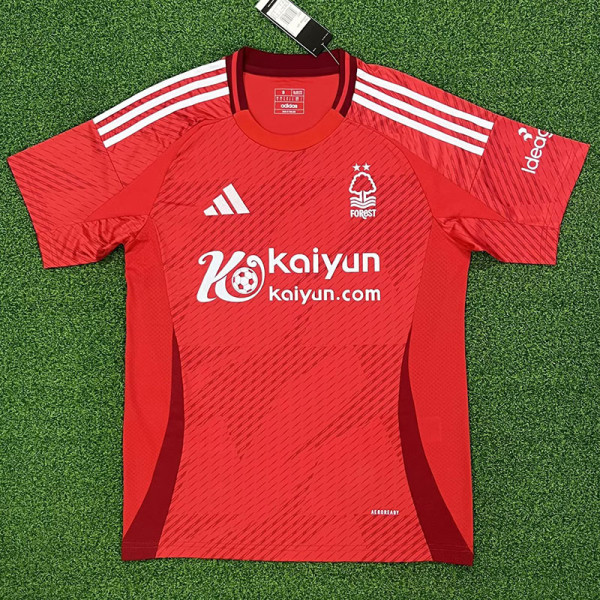 24/25 Nottingham Forest Home Fans Soccer Jersey (带广告)