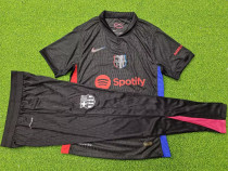 24/25 BAR Away Player Version  Suit Soccer Jersey(Black Pants)黑裤