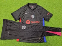 24/25 BAR Away Player Version  Suit Soccer Jersey(Black Pants)黑裤