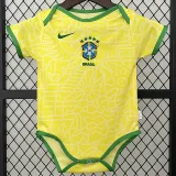 24/25 Brazil Home  Baby Infant Crawl Suit