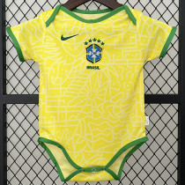 24/25 Brazil Home  Baby Infant Crawl Suit