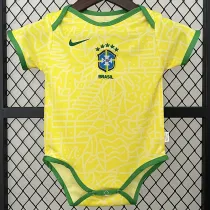 24/25 Brazil Home  Baby Infant Crawl Suit