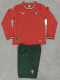 25/26 Portugal Home Long Sleeve Kids  Soccer Jersey