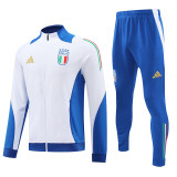 24/25 Italy White &Sky Blue Jacket Tracksuit