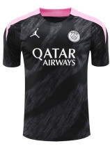 24/25 PSG Black Pink Shoulders Training Shirts(黑色粉肩）