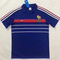 1984/1986 France Home Retro Soccer Jersey