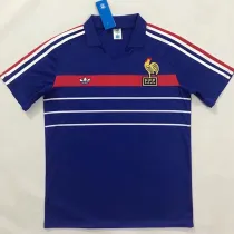 1984/1986 France Home Retro Soccer Jersey