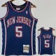 06/07 NETS KIDD #5 Dark Blue Retro Top Quality Hot Pressing NBA Jersey