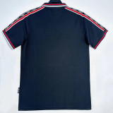 1998/1999 Man Utd  Black Retro Soccer Jersey(袖红边）