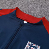 24/25 England Sapphire Blue Half Pull Tracksuit  (半拉链)