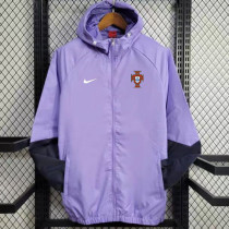 24/25 Portugal Purple Hooded Windbreaker