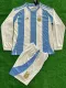 24/25  Argentina Home Kids Long sleeve Soccer Jersey （童装长袖）