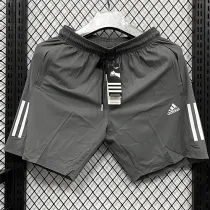 2025 DF2062 AD Grey Casual shorts (灰、裤侧带两白杠）