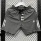 2025 DF2062 AD Grey Casual shorts (灰、裤侧带两白杠）