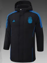 24/25 Argentina Black Hooded Cotton Coat (蓝标)帽棉衣