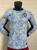 24/25 Portugal  Away  Long Sleeve  Player Version Soccer Jersey(长袖)