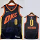 23/24 OKC Thunder WESTBROOK #0 Dark Blue City Edition Top Quality Hot Pressing NBA Jersey