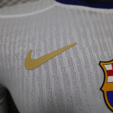 25/26 BAR White  Player Version Soccer Jersey(大胸花）