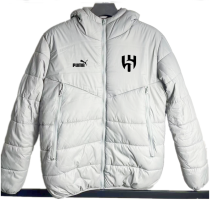 24/25 Al Hilal Grey Hooded Cotton Coat 连帽棉衣