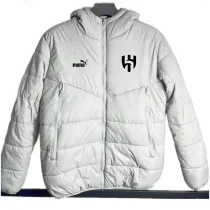 24/25 Al Hilal Grey Hooded Cotton Coat 连帽棉衣