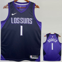 2017/18 SUNS BOOKER #1 Royal Blue City Edition Top Quality Hot Pressing NBA Jersey