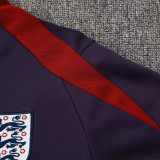 24/25  England  Blue Purple Half Pull Tracksuit  (半拉链)
