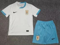 24/25 Uruguay Away  Kids Soccer Jersey