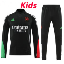 24/25  ARS Black Kids Half Pull Tracksuit  (童装、半拉链)