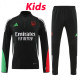 24/25  ARS Black Kids Half Pull Tracksuit  (童装、半拉链)