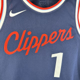 24/25 Clippers HARDEN #1 Navy Blue Away Top Quality Hot Pressing NBA Jersey