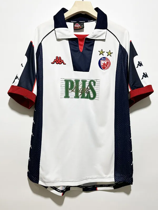 1999/2001 Red Star Belgrade Away  Retro Soccer Jersey